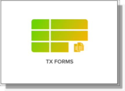TX Forms icon available in TargetX Builder